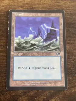 Island 335/350 Urza’s Saga MP Moderately Played MTG Magic The Gathering L2448* - Image 1