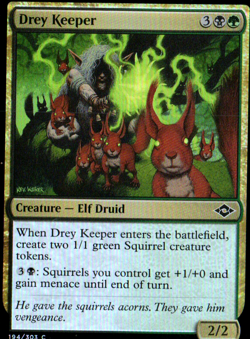 MTG Drey Keeper FOIL #194/303 Modern Horizons 2 Common MH2 NM/M Squirrel - Image 1