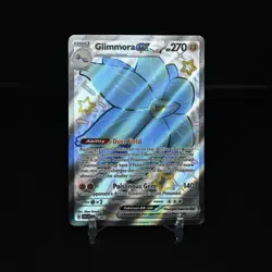 Pokemon Glimmora EX TCG Full Art Shiny Ultra Rare Card 218/091 Paldean Fates - Image 1
