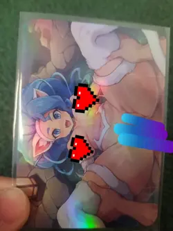 POKEMON BABE RAINBOW FOIL WAIFU ANIME CARD - Image 2