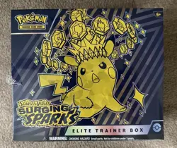 Pokemon TCG Scarlet And Violet Surging Sparks Elite Trainer Box ETB New (RIP) - Image 1