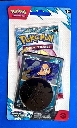 Journey Together Booster Blister Pack Pokemon TCG Factory Sealed Scraggy HOLO 🔥 - Image 1