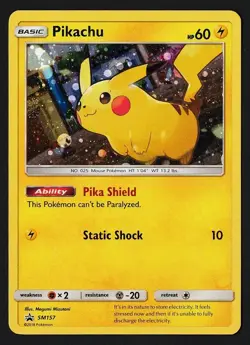 Pikachu Holo SM157 Black Star Promos 2018 - Pokemon TCG - Image 1