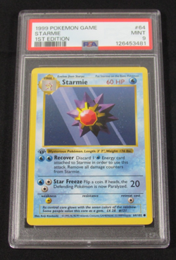 1999 Pokemon Game STARMIE 1st Edition 64/102 PSA 8 NM-MT - Image 1