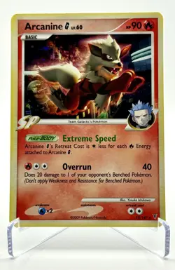 2009 Pokemon TCG Platinum Supreme Victors Arcanine G Lv60 Holo 15/147 - Image 1