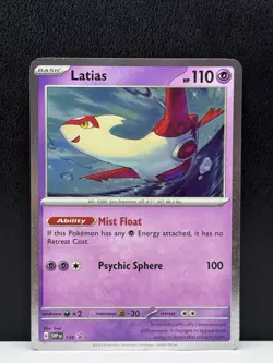 Pokemon TCG Latias 139 Promo Holo with TRIPLE SWIRLS NM - Image 1