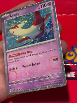 Pokemon TCG Latias 139 Promo Holo with TRIPLE SWIRLS NM - Image 2