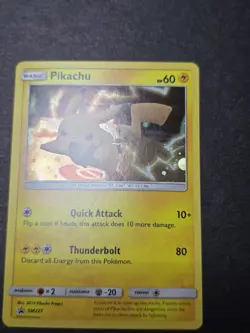 Pokemon TCG Pikachu SM227/248 SM Black Star Promos Holo LP - Image 2
