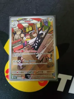 Archaludon 2024 Pokemon Stellar Crown 155/142 Illustration Rare NM/M - Image 1