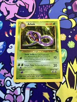 Arbok Fossil Unlimited 31/62 Pokemon TCG Vintage WOTC (d) - Image 1