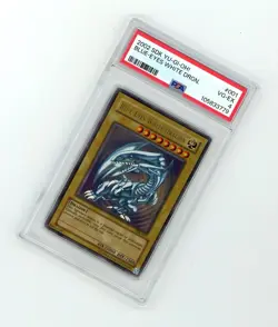 2002 Yu-Gi-Oh! BLUE EYES WHITE DRAGON HOLO SDK-001 PSA 4 GRADED! - Image 1