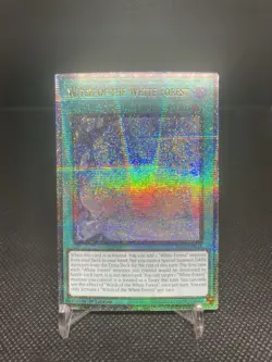 Yugioh Witch Of The White Forest ALIN-EN058 Quarter Century Secret Rare NM - Image 1