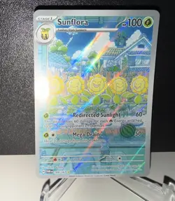 Sunflora 169 2024 Pokemon Twilight Masquerade FA Illustration Rare Card NM+ - Image 1