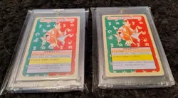 1997 POKEMON JAPANESE TOPSUN 129 MAGIKARP Green + BLUE BACK Cards 2 Pack - Image 1