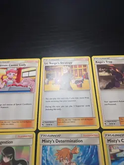 Pokemon Card TCG Hidden Fates Trainer Set Misty's Determination Sabrina Giovanni - Image 3