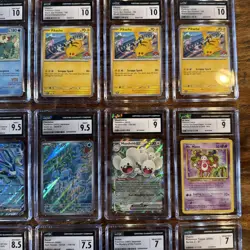 21 CGC Graded Pokemon Card Slab LOT Bulk Wholesale WOTC Japanese/English - Image 4