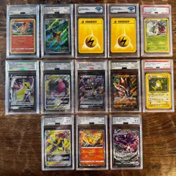 13 Graded Pokemon Card Lot AGS PSA & DSG - Image 1