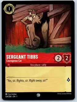 Sargant Tibbs 124/204 Disney Lorcana Trading Card Single - Image 1