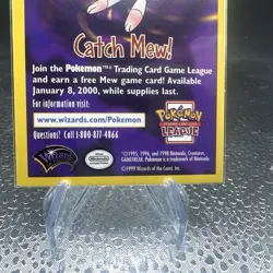 1999 Pokemon Promo Card “Catch Mew" WOTC "Pokemon The First Movie" NM-LP - Image 3