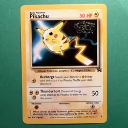 Pikachu #4 WB First Movie Black Star Promo Rare Pokemon Card Vintage 1999 WOTC - Image 1