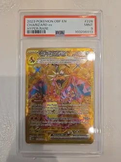 Pokemon TCG Charizard EX Obsidian Flames Holo Hyper Rare Card PSA 9 - Image 1