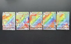 Pokemon TCG Rainbow VMAX Card Lot of 5 NM Near Mint - Image 1