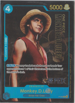 One Piece Card Game - Monkey D Luffy - Live Action Promo - P-055 - NM - English - Image 1