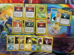 Vintage Pokemon Card Lot WOTC First Edition Shadowless Fire Giovanni Vileplume - Image 1