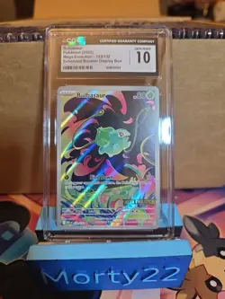 CGC 10 Bulbasaur 133/132 Enhanced STAMPED Promo Mega Evolution Pokemon Card - Image 1