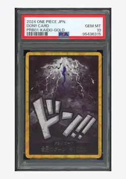 One Piece PSA 10 Don!! Card Kaido Gold 2024 PRB01 Japanese - Image 1