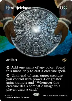 X 1 Herd Heirloom Borderless NM-M TDM 347 MTG Magic The Gathering - Image 1