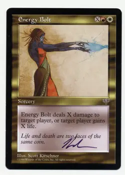 MTG Artist Proof Energy Bolt Reserved List AP Magic The Gathering - Image 1