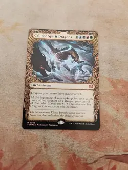 Call The Spirit Dragons Showcase Foil Tarkir Dragonstorm MTG NM - Image 1