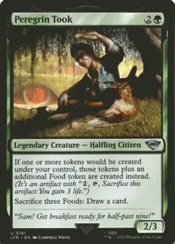 MTG Peregrin Took Normal NM Universes Beyond: The Lord of the Rings: Tales of Mi - Image 1