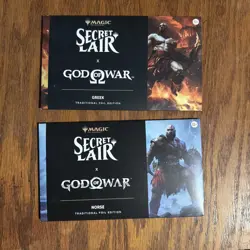 Secret Lair x God of War: Greek AND Norse Foil SET, Playstation Superdrop, MTG - Image 1