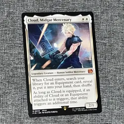 MTG Cloud, Midgar Mercenary Final Fantasy FIN 0010 Mythic Equipment Regular - Image 1
