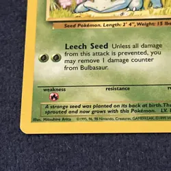 Pokemon TCG WoTC Bulbasaur 044/102 Base Set Vintage Near Mint NM - Image 4