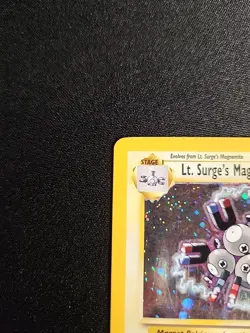 Pokemon TCG Lt. Surge's Magneton Gym Heroes 8/132 Holo Unlimited Holo Rare - Image 2