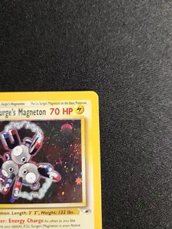 Pokemon TCG Lt. Surge's Magneton Gym Heroes 8/132 Holo Unlimited Holo Rare - Image 3