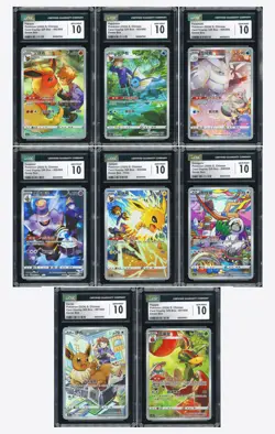 Pokemon CGC 10*8 GEM MINT Flapple & Flareon 2024 CSGC S.Chinese - Image 1