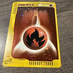 POKEMON JAPANESE FIRE ENERGY 2002 HOLO E-SERIES MACDONALS PROMO - Image 1