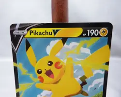 2021 Pokemon Celebrations Pikachu V SWSH143 Full Art Black Star Promo Holo - NM - Image 2