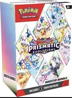 Prismatic Evolutions Booster Bundle 6 Pack Brand New Factory Sealed Pokemon TCG - Image 1