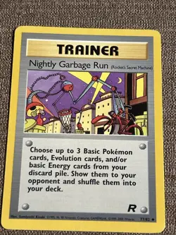Nightly Garbage Run Team Rocket Set 77/82 Pokemon TCG Trainer Unlimited Card - Image 2