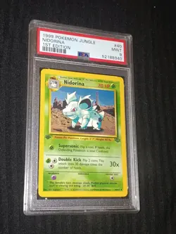 1999 Pokemon Jungle 1st Edition Nidorina 40/64 - PSA 9 - Mint - Image 2