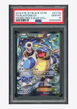 Pokemon PSA 10 Blastoise EX Promo 2016 XY122 Red & Blue Collection English - Image 1