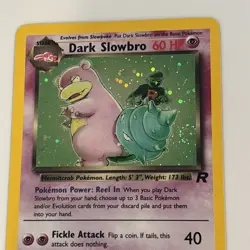 Pokemon TCG Dark Slowbro 29/82 HOLO Swirl NEAR MINT Wotc Vintage Rocket NM - Image 1