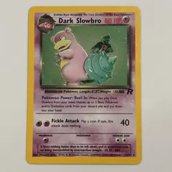 Pokemon TCG Dark Slowbro 29/82 HOLO Swirl NEAR MINT Wotc Vintage Rocket NM - Image 2