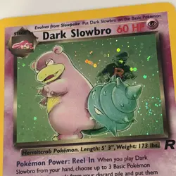 Pokemon TCG Dark Slowbro 29/82 HOLO Swirl NEAR MINT Wotc Vintage Rocket NM - Image 3