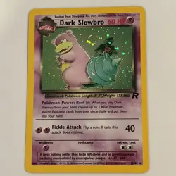 Pokemon TCG Dark Slowbro 29/82 HOLO Swirl NEAR MINT Wotc Vintage Rocket NM - Image 4